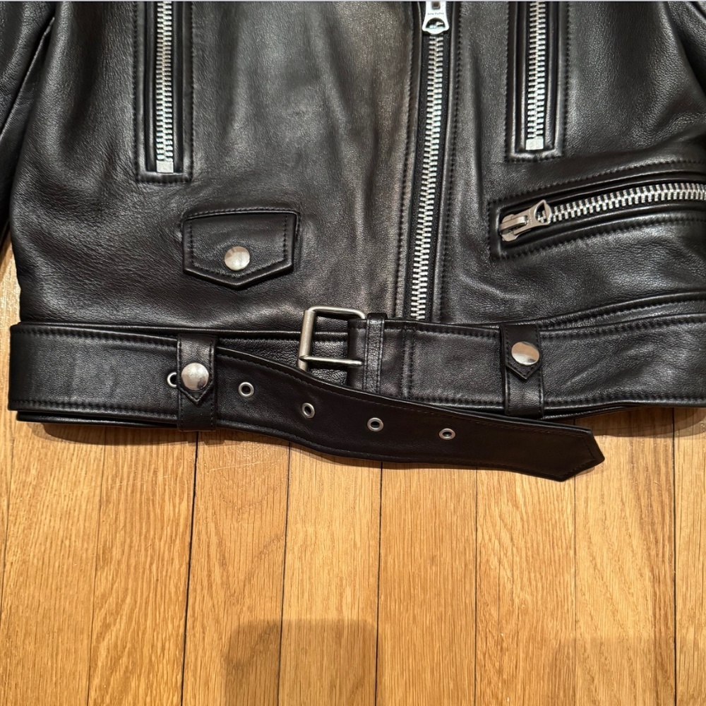 ACNE STUDIOS Belted Leather Jacket - Picture 10 of 16